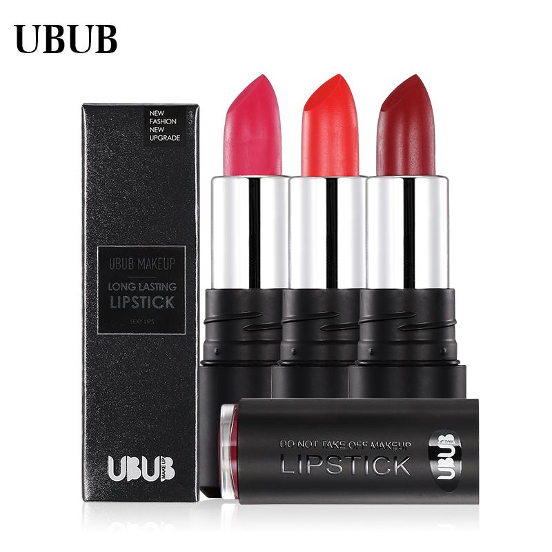 UBUB Waterproof Moisturizer Smooth Lipstick Luxury Velvet Lip Stick Matte Long Lasting Sexy Lips Beauty Makeup Women Gift