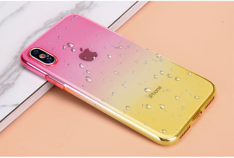 Gradient Clear Case For iPhone 6 6S 7 8 Plus Cover Soft Silicone Case For iPhone X XS Max XR 5S SE 5 Phone Accessories