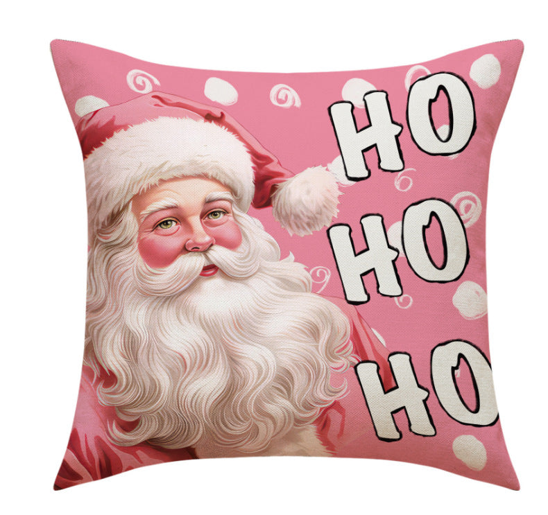 Christmas Pillow, Christmas Day Pillow Cover, Santa Claus Snowman Cushion, Backrest, Bedding Pillow Cover (excluding pillow core)