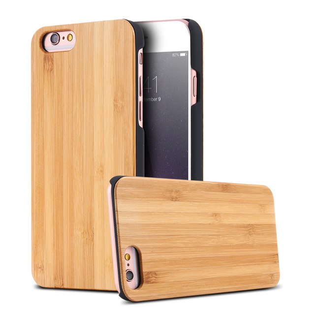 Geniune Bambus Fall Für iPhone 6 6 s Plus 100% Natürliche Holz Abdeckung Für iPhone 5 5 s SE X 7 8 Plus 6 6 s Xr Xs Max Funda Tasche