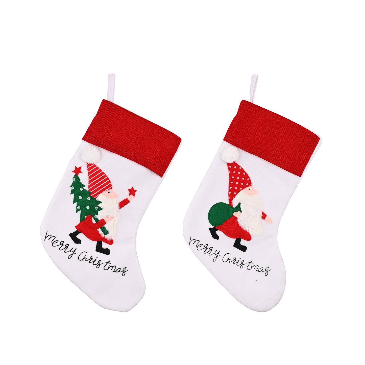 Christmas Decoration Supplies Cartoon Santa Claus Backpack Christmas Socks Embroidery Doll Gift Socks