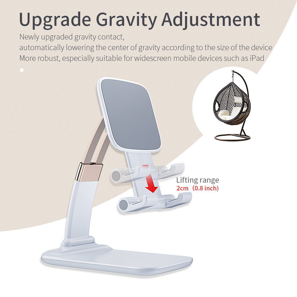 Essager Foldable Desk Mobile Phone Holder Stand For iPhone iPad Pro Tablet Flexible Gravity Table Desktop Cell Smartphone Stand