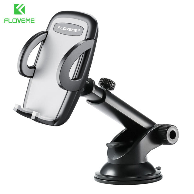 FLOVEME Car Phone Holder For iPhone XS MAX XR X Xiaomi 360 Rotate Dashboard Windshield Car Mount Mobile Holder For Phone Stand