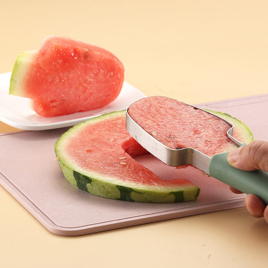 3-in-1 Watermelon Cutter Stainless Steel Fruit Carving Knife Multi-functional Melon Fork Slicer Tool for Camping Kitchen Gadgets