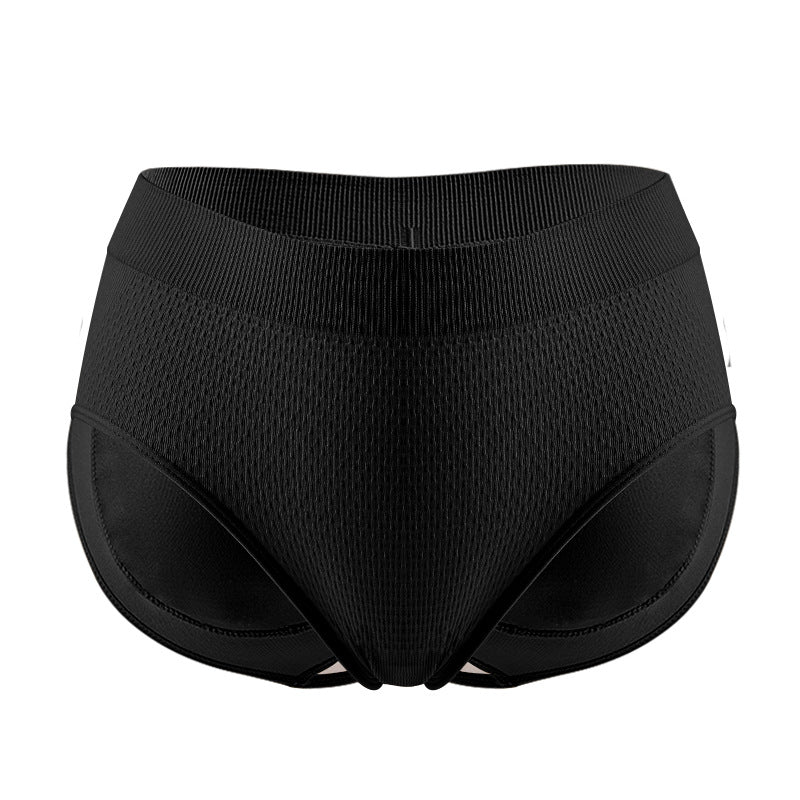 Butt-Lifting Triangle Panties  Pants Mid-Waist Breathable Beautiful Buttock Pads Padded Panties Women