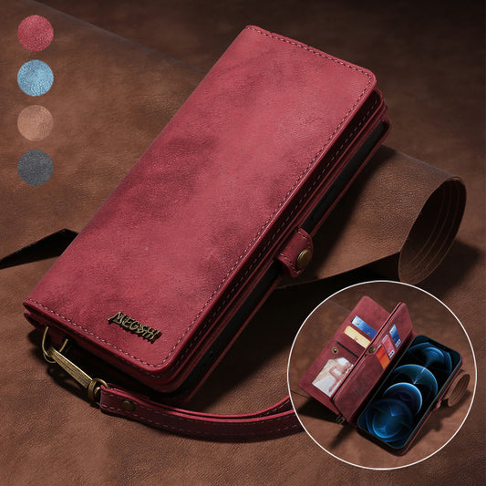 Suitable For iphone13Promax Mobile Phone Leather Case iphone 12 Multi Function Flip Cover 11  Phone Wallet