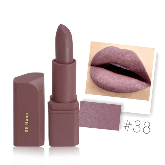 MISS ROSE Brand New 20 Colors Matte Lipstick Waterproof Long-Lasting Lip stick Easy To Wear Nutritious lips Makeup