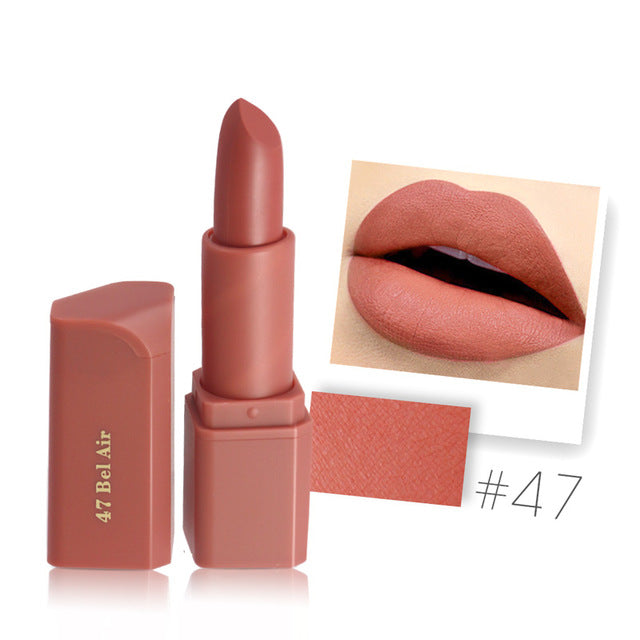 MISS ROSE Brand New 20 Colors Matte Lipstick Waterproof Long-Lasting Lip stick Easy To Wear Nutritious lips Makeup