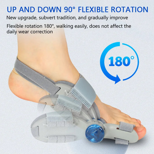 Bunion Corrector Unisex Foot Hallux Valgus Braces Rotatable Toe Separator Straightener Adjustable Pedicure Finger Toe Corrector