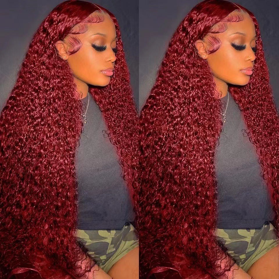 Front lace wig 13x4lace front wigs human hair wig women's long hair full head cover