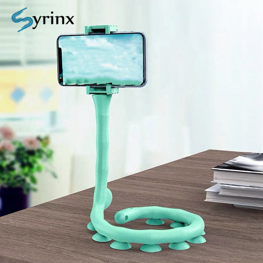 Suction Cup Lazy Phone Holder Caterpillar Cell Phone Holder Desktop Flexible Worm Car Mount Home Cute Phone Wall Bracket Bicycle