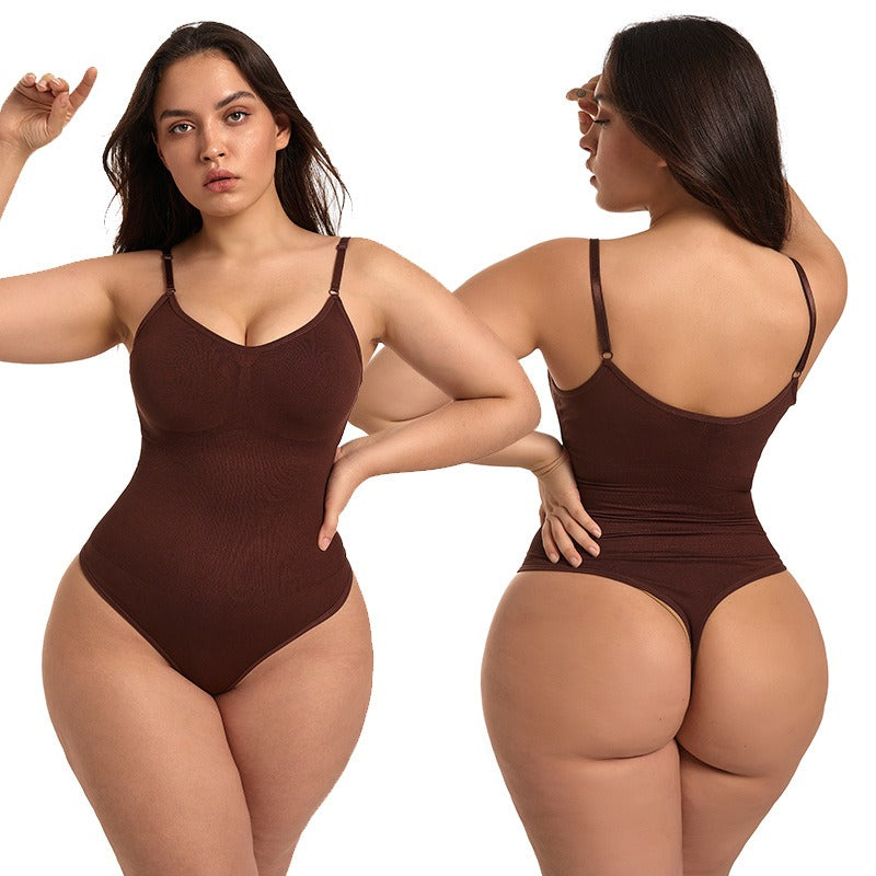 Hot selling seamless shapewear, waist cinching, hip lifting, plus size thong, triangle pants, suspender, tight fitting corset