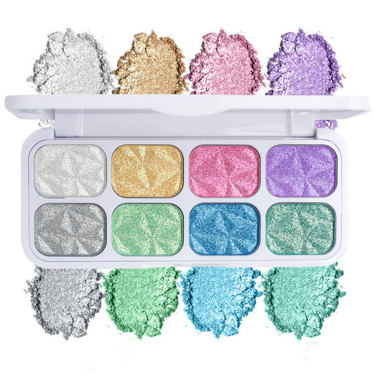 Macaron Chameleon 8 colors Eye Shadow Plate Eyes Makeup High Pigmented Matte Shimmer   Eyeshadow