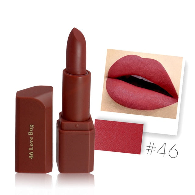 MISS ROSE Brand New 20 Colors Matte Lipstick Waterproof Long-Lasting Lip stick Easy To Wear Nutritious lips Makeup