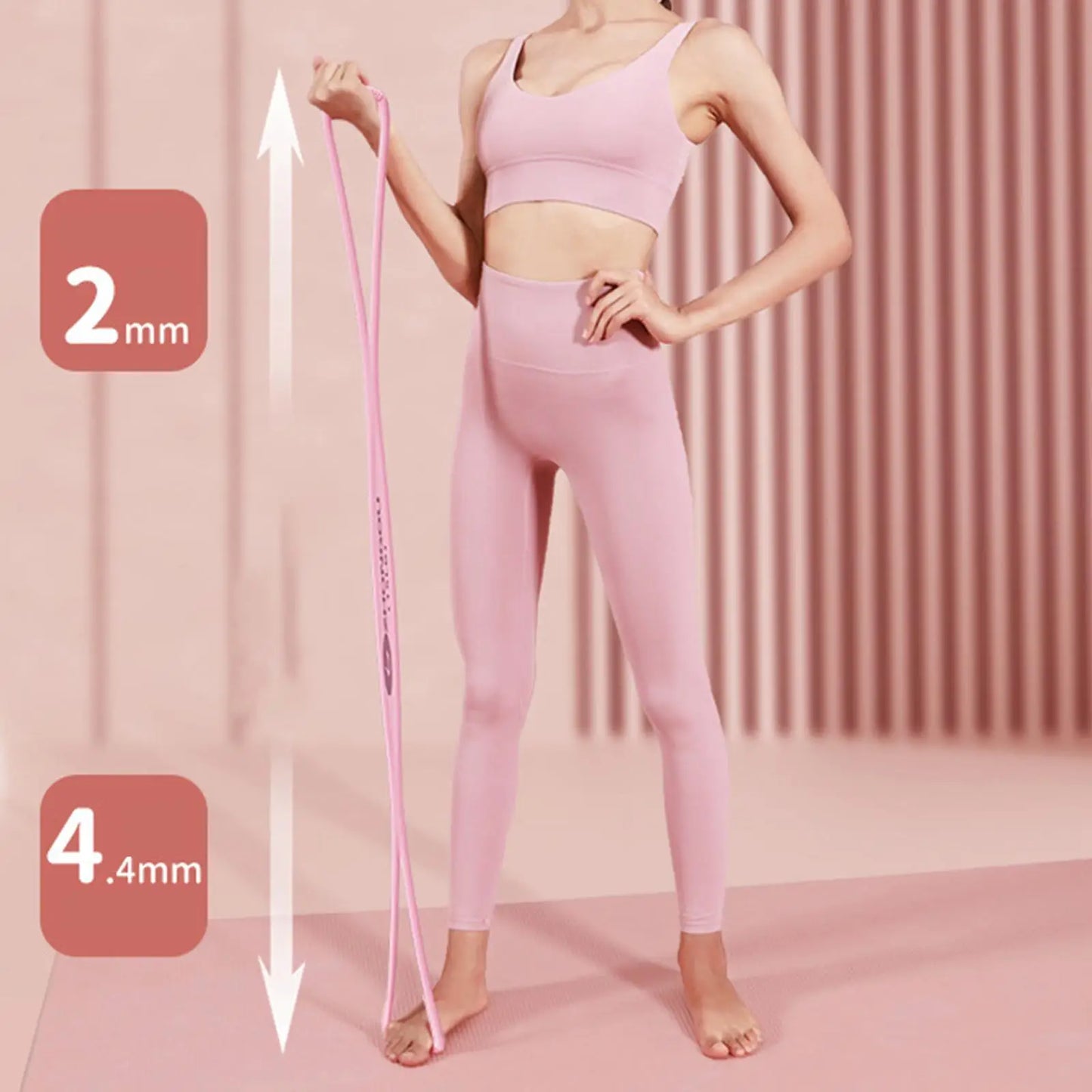 Yoga Gym Fitness 8 Shaped Resistance Band for Muscle Ligament Stretch Building Excersing Trainer Physical Stretching Exercises