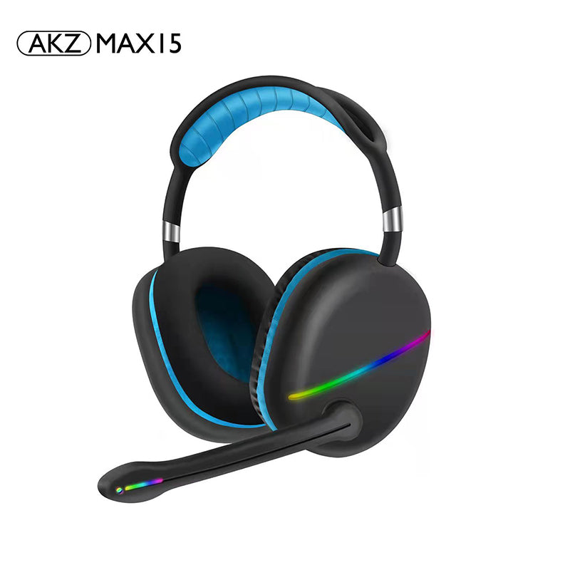 MAX15 New RGB Headset Bluetooth Headset External Microphone Subwoofer Long Battery Life Gaming Headset