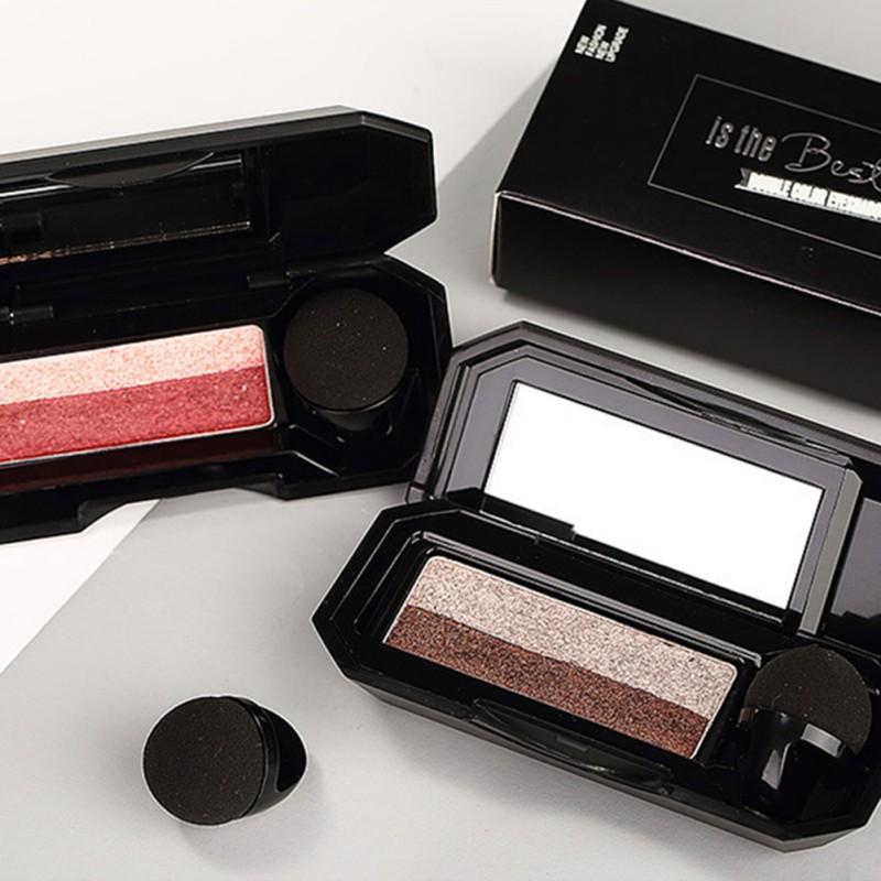 UBUB Brand Double Color Convenient Eyeshadow Makeup Palette Waterproof Pigment Shimmer Eye Color Cosmetics