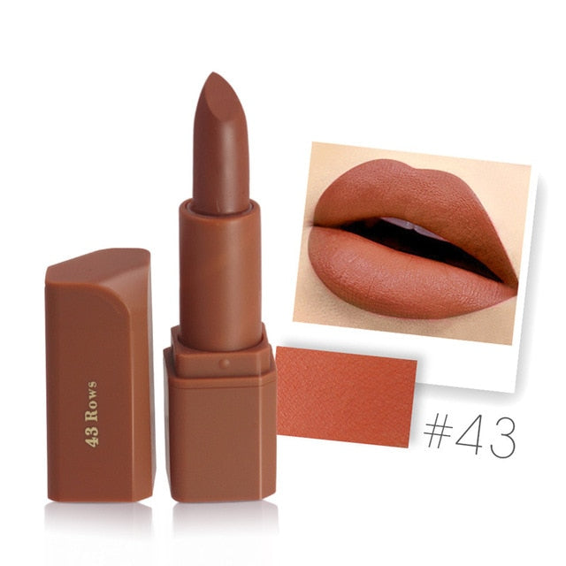 MISS ROSE Brand New 20 Colors Matte Lipstick Waterproof Long-Lasting Lip stick Easy To Wear Nutritious lips Makeup