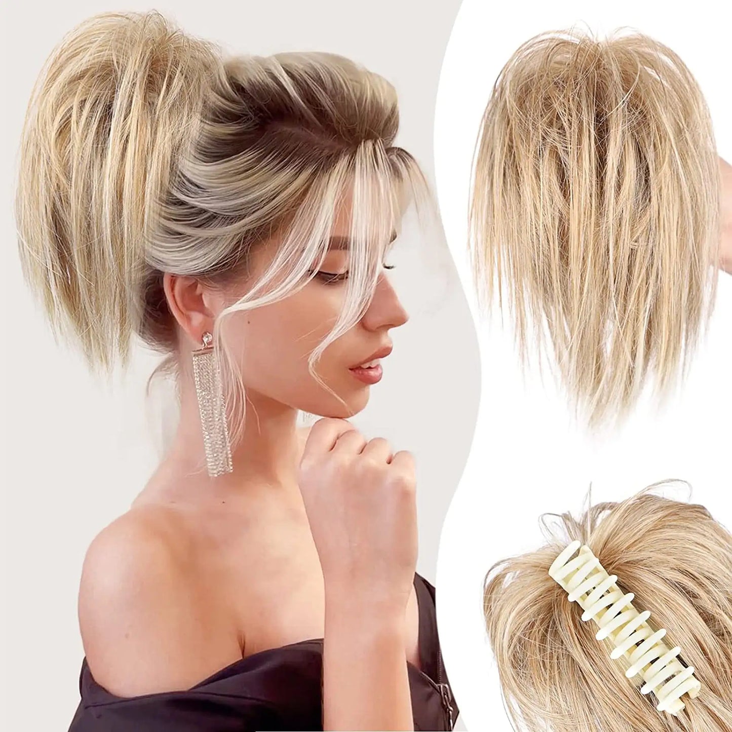 Messy Ponytail Clip Extension