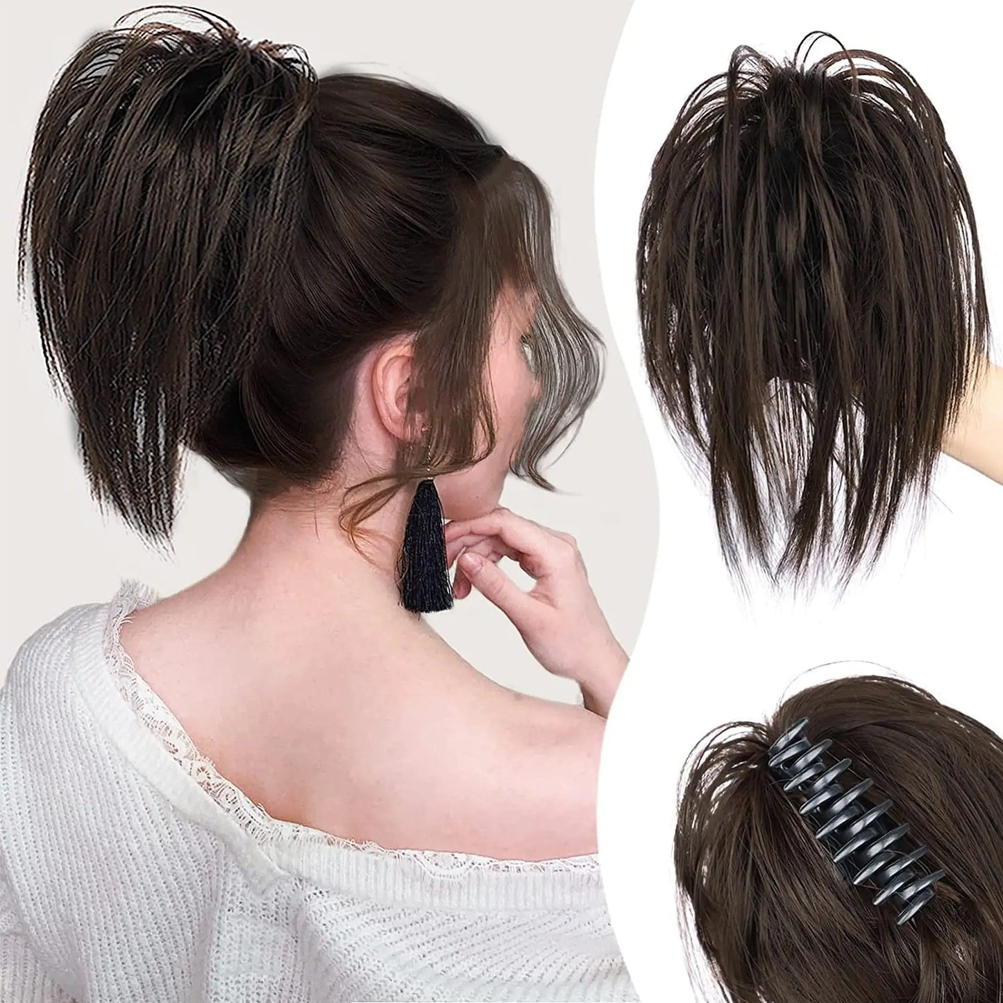 Messy Ponytail Clip Extension