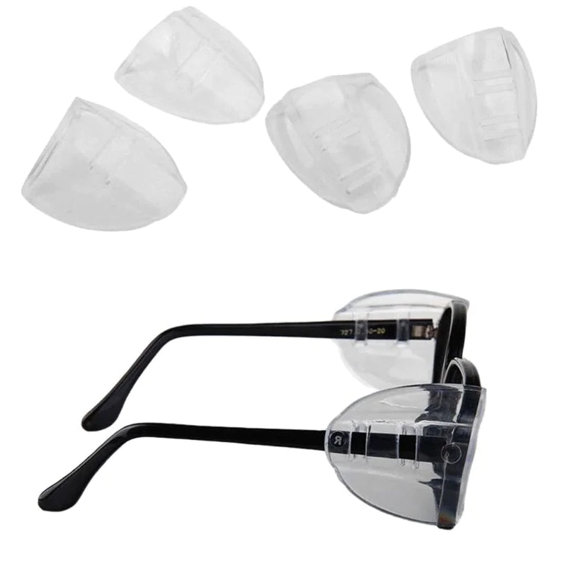 2 Pairs Side Shields For Eye Glasses Slip On Safety Glasses Shield Universal US