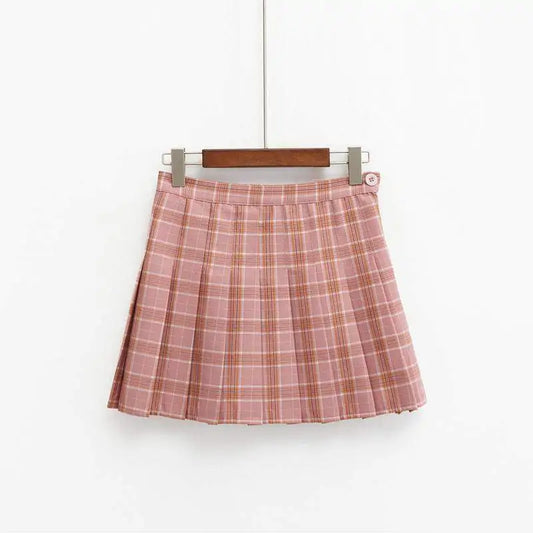 Sexy Plaid Pleated Skirt