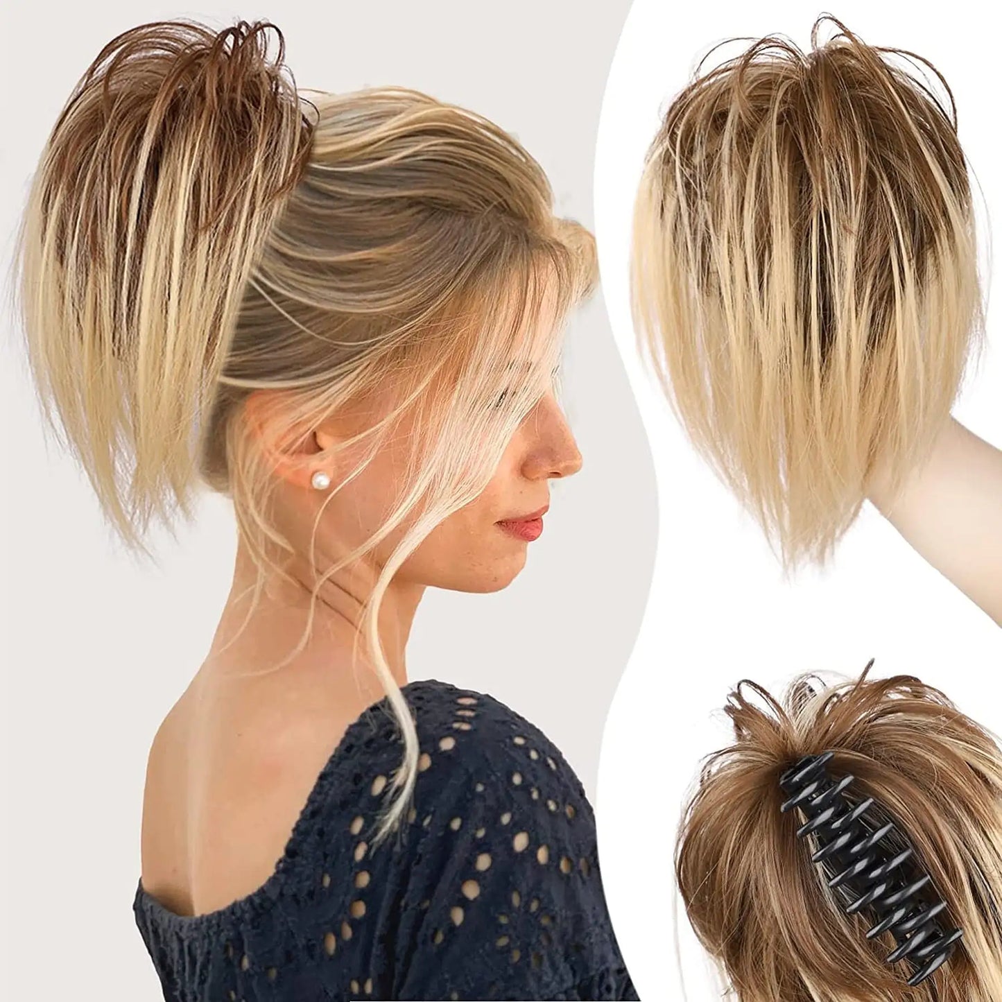 Messy Ponytail Clip Extension